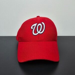 Washington Nationals Hat Cap Mens Strap Back Red Embroidered W Logo Baseball MLB